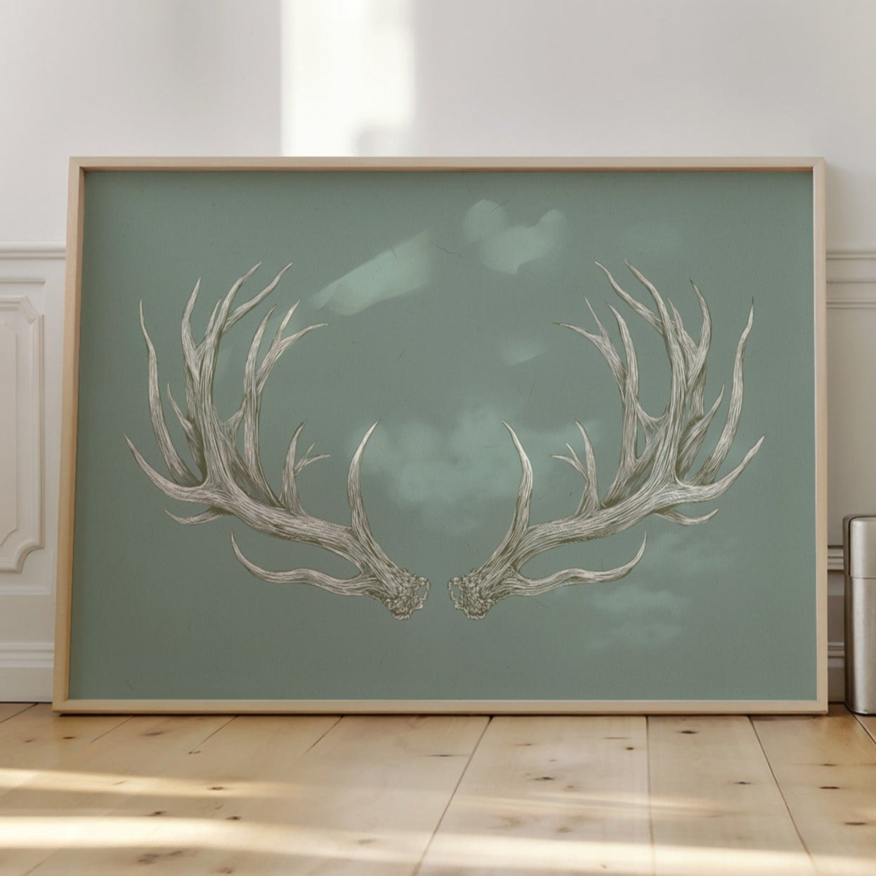 Winter Antlers Paint Sage Stories