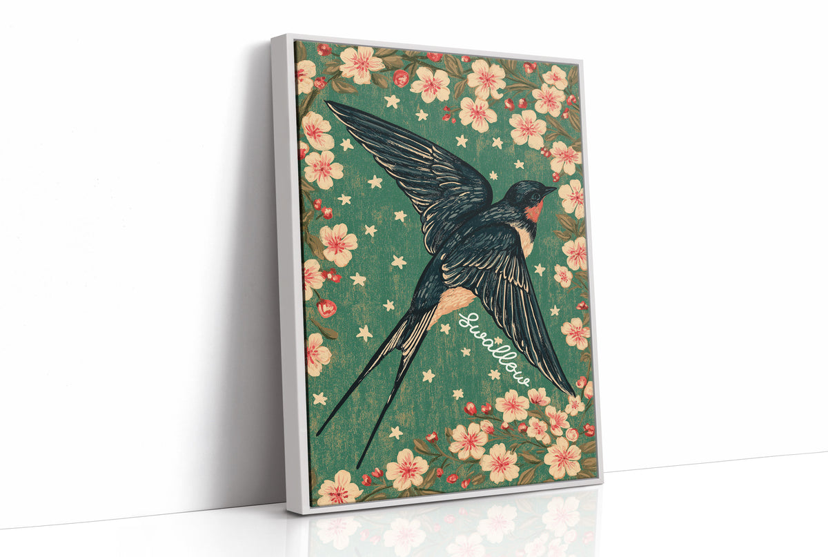 Swallow's Cherry Blossom Descent