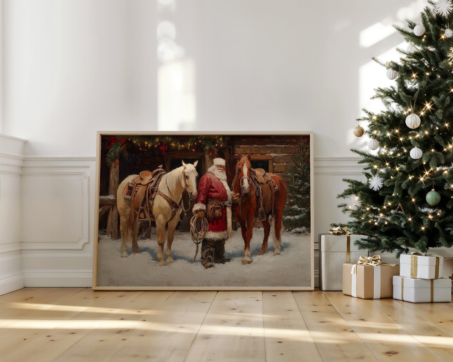 Ranch Horses Share Christmas Eve Magic