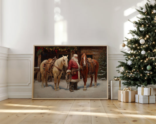 Ranch Horses Share Christmas Eve Magic