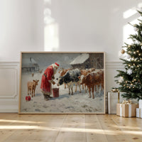 Winter Barn Brings Christmas To Cows