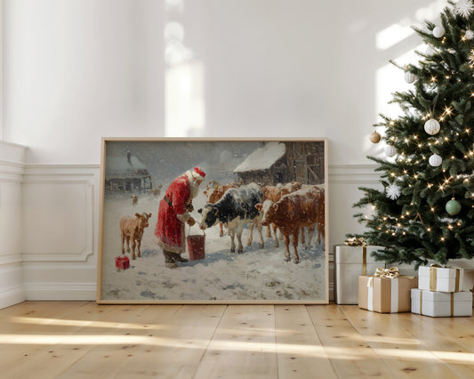 Winter Barn Brings Christmas To Cows