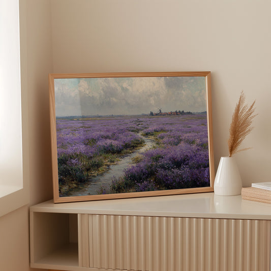 Lavender Paths Lead To Windmills