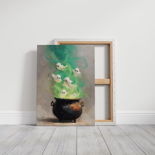 Spirits Dancing in Vibrant Mist