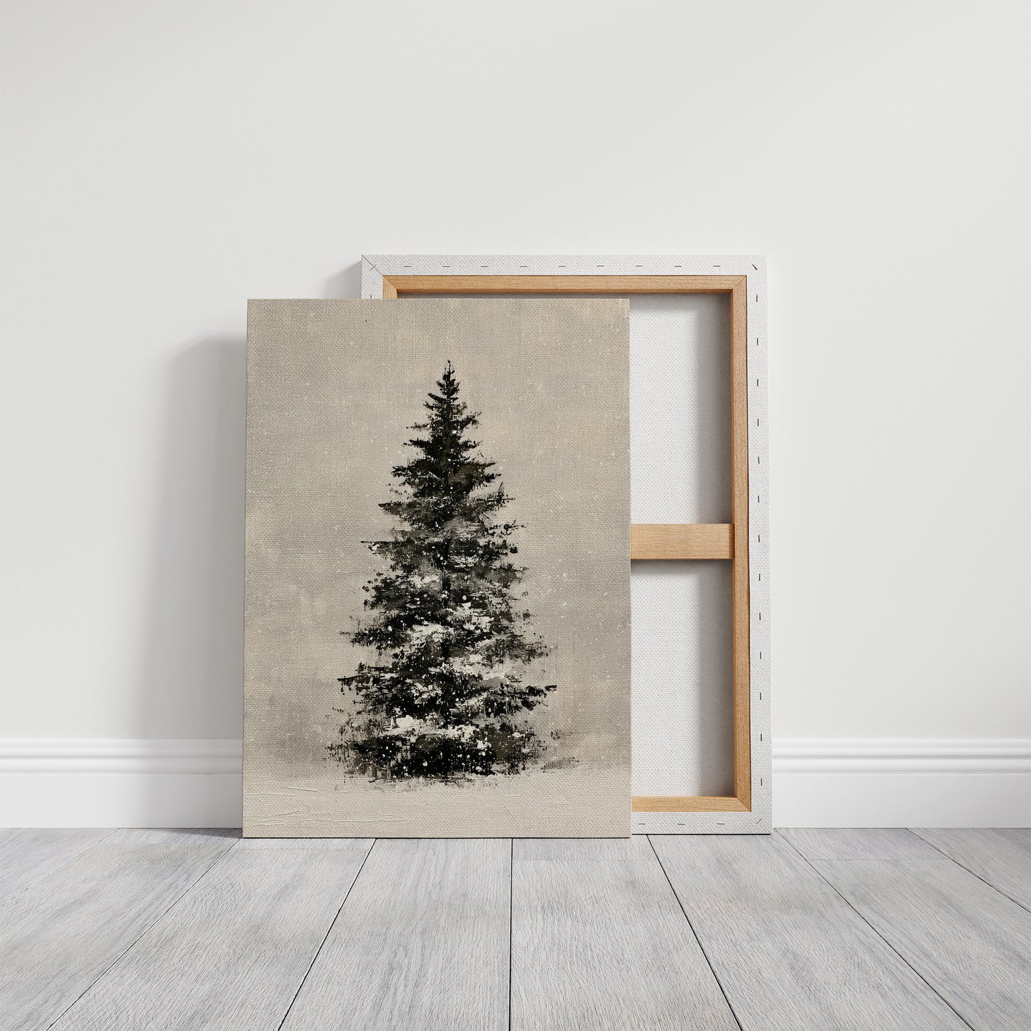 Snow-Laden Fir, Oil Study