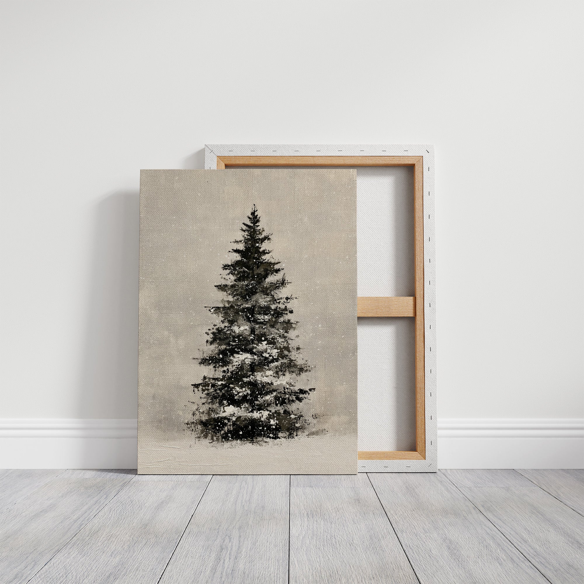 Snow-Laden Fir, Oil Study