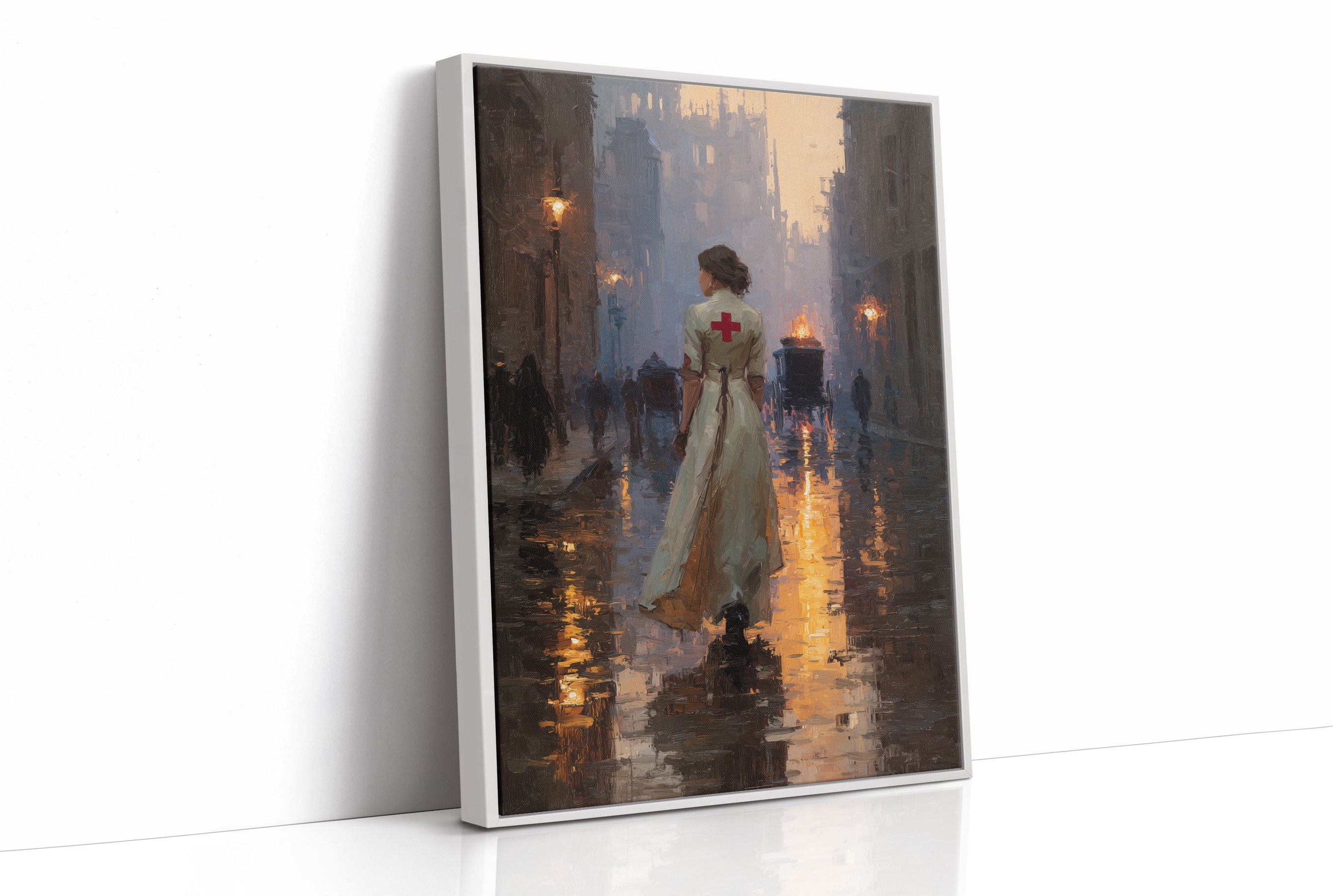 Twilight Mercy On Cobblestone Streets