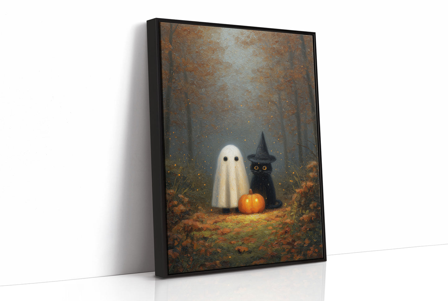 Midnight Friends In Autumn Woods