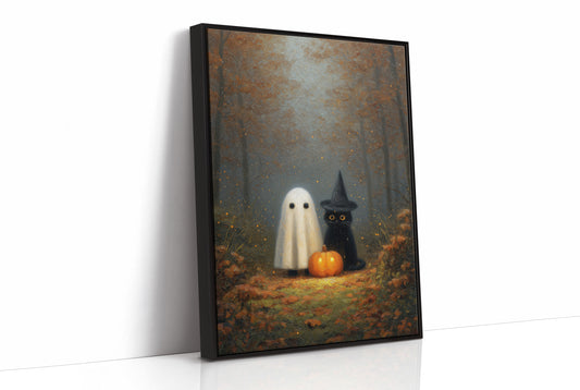 Midnight Friends In Autumn Woods