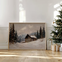 Mountain Cabin Waits For Spring