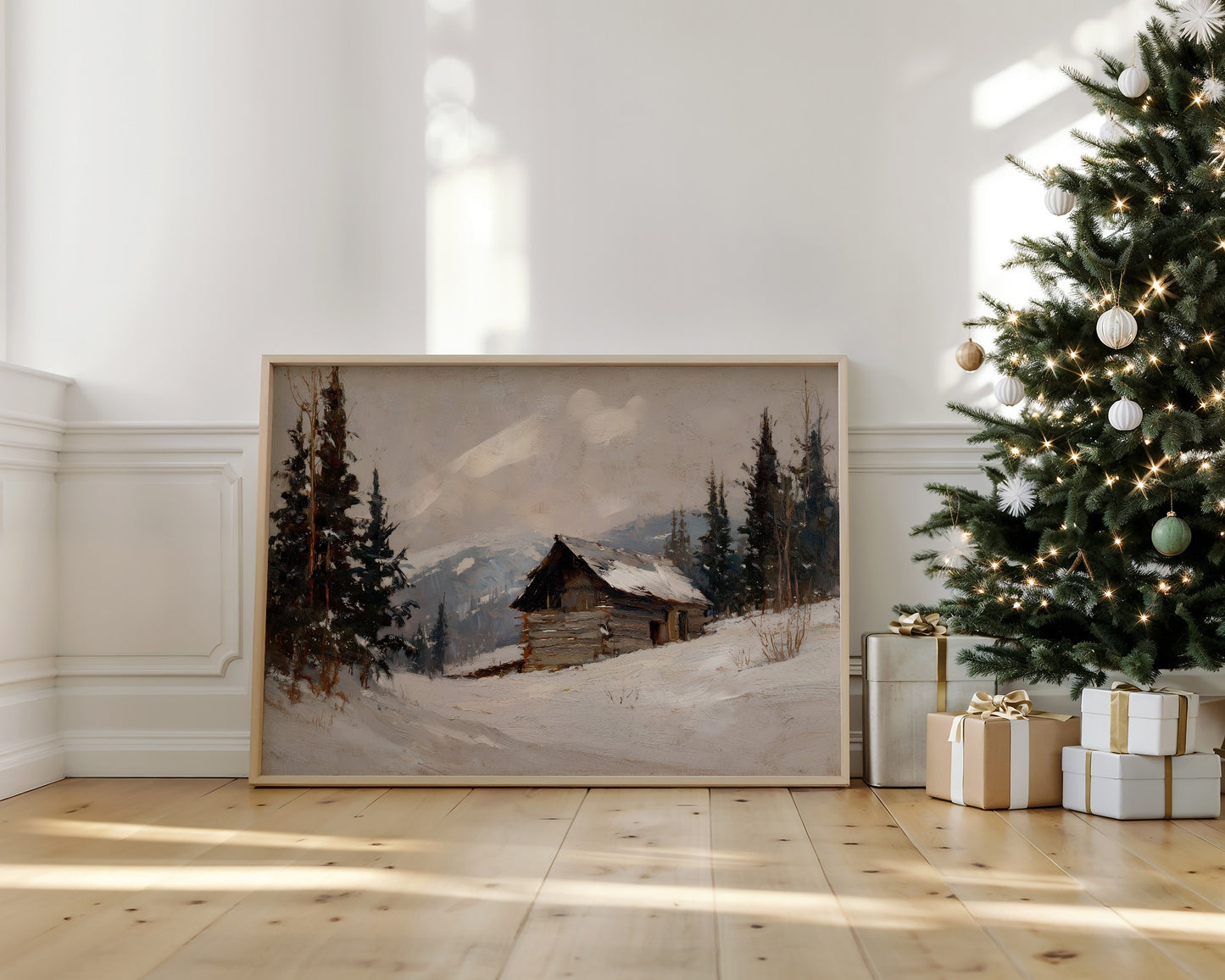 Mountain Cabin Waits For Spring