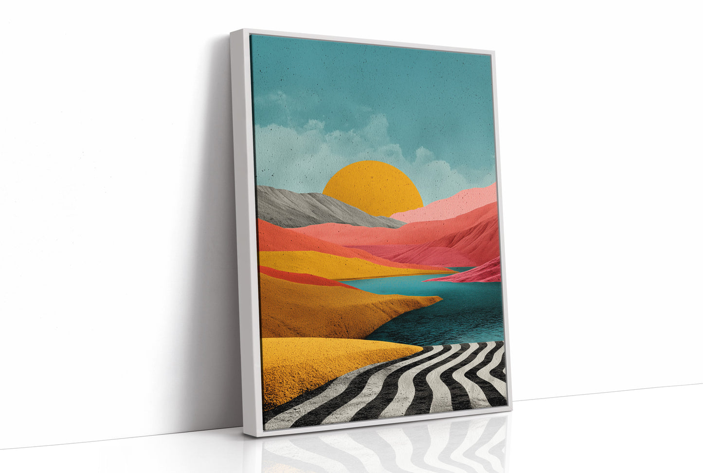 Sunset Over the Painted Dunes