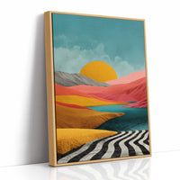 Sunset Over the Painted Dunes