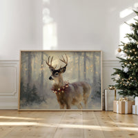 Winter Forest Crowns Noble Stag