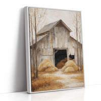 Hay Barn Stories At Sunset