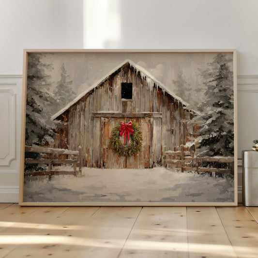 Winter Finds The Old Barn Door