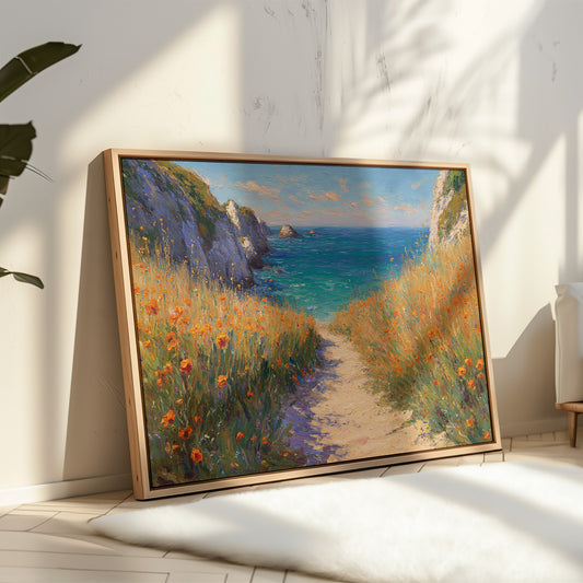 Poppies Dance Along Ocean Trails