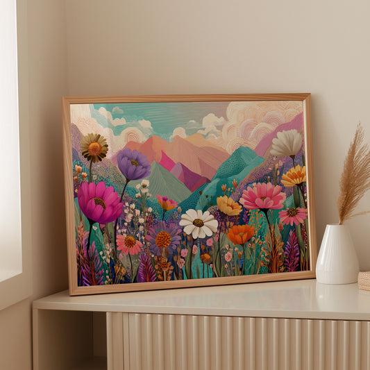 Mountain Meadows Bloom In Candy Colors