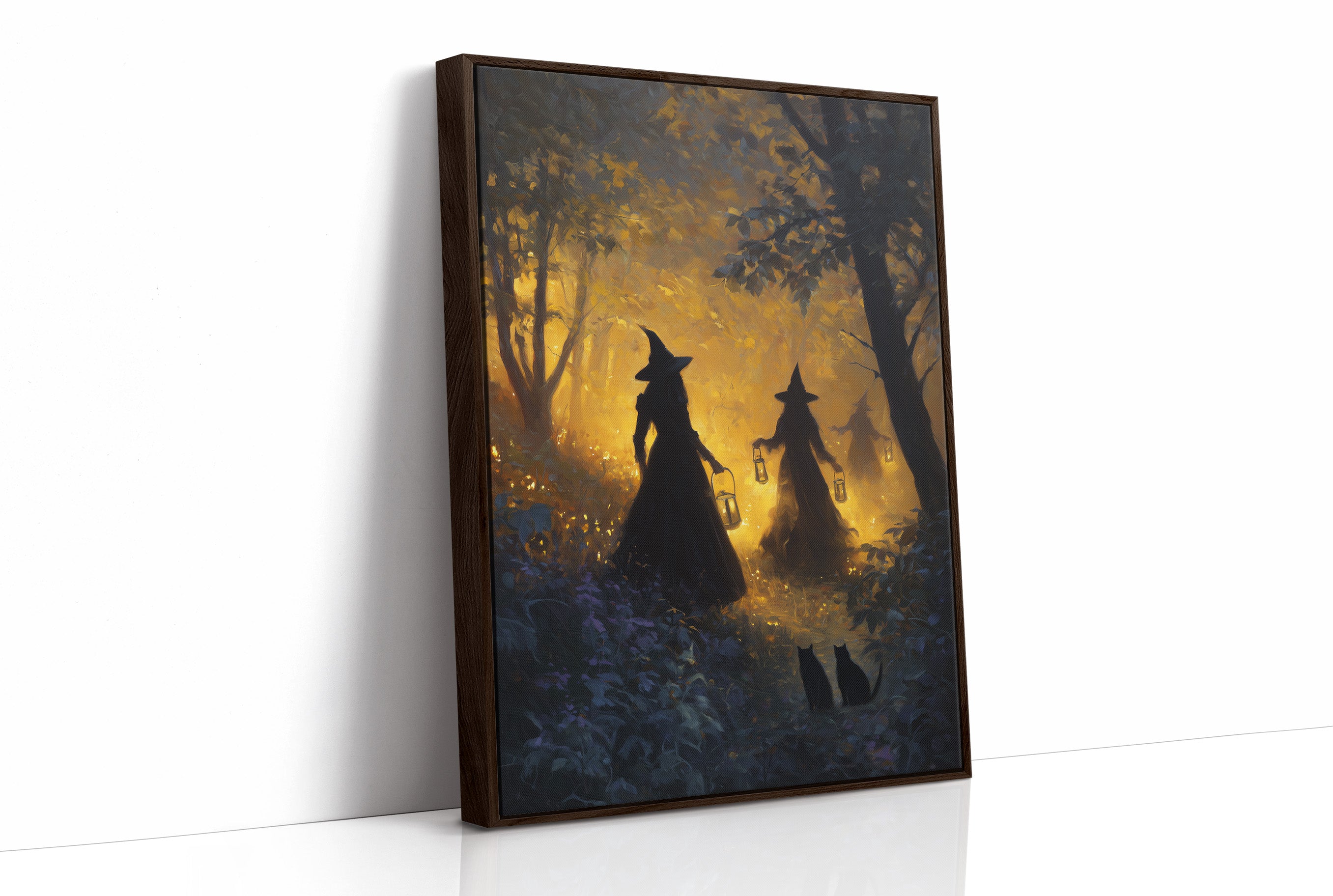 Witches Gather Under Amber Skies