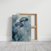 Cerulean Dancers in Liquid Cosmos