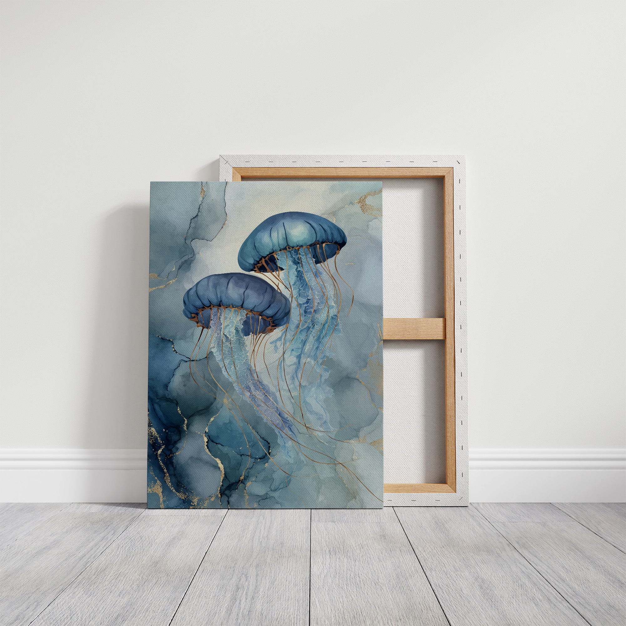 Cerulean Dancers in Liquid Cosmos