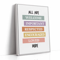 All Are Welcome Classroom Affirmation Print