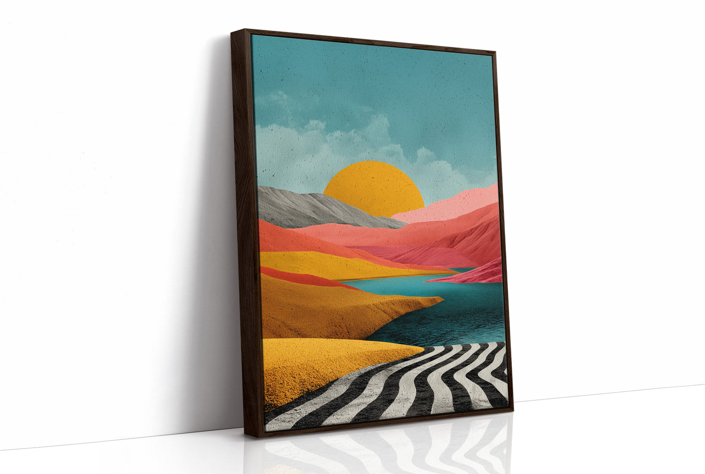 Sunset Over the Painted Dunes