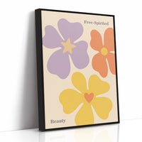 Blossoms of Joy: Retro Floral Symphony