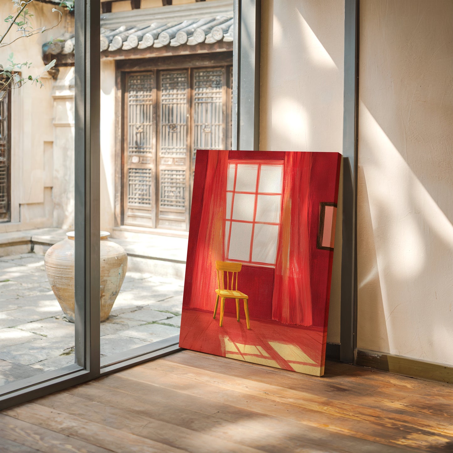 Yellow Chair Catches Morning Light
