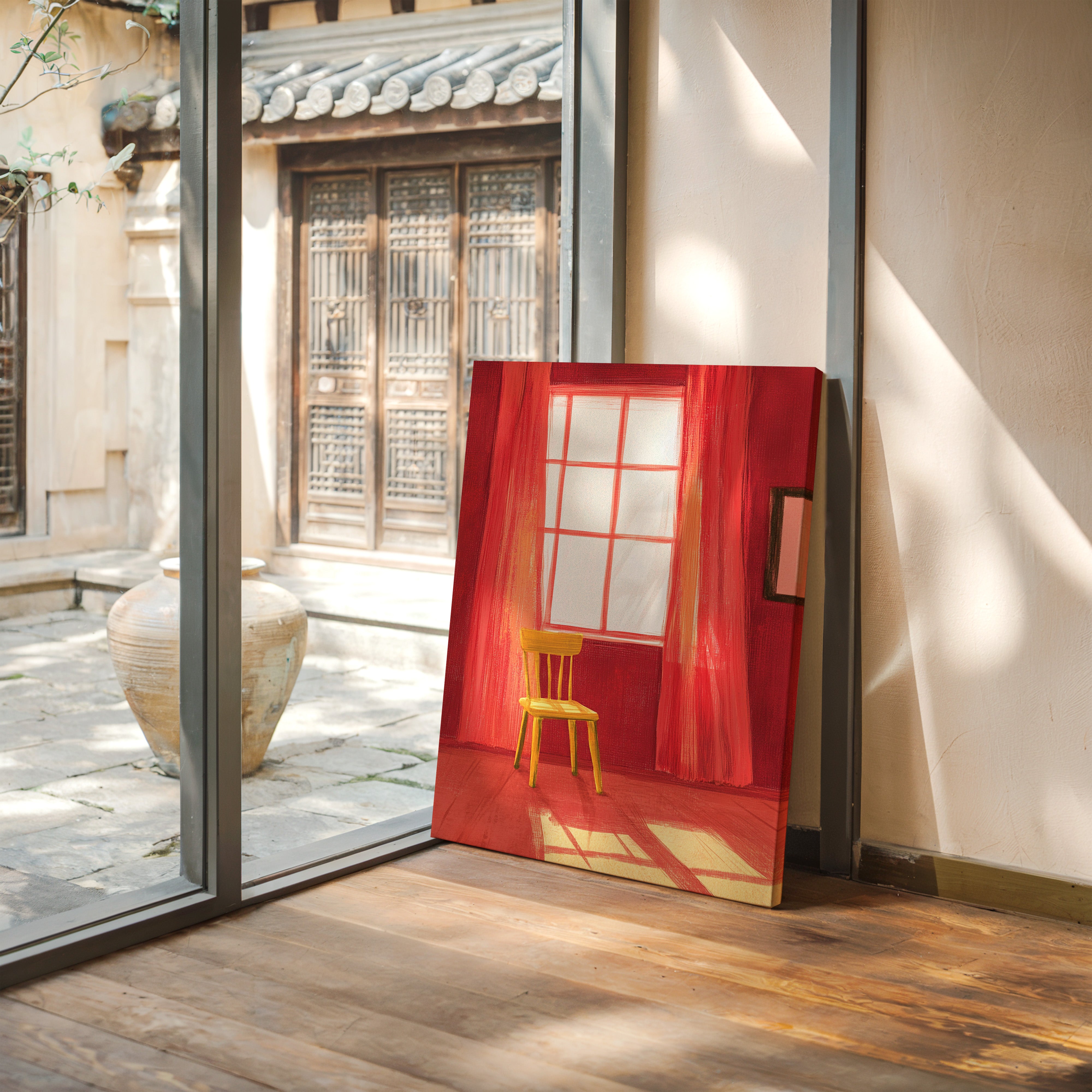 Yellow Chair Catches Morning Light
