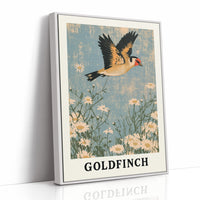 Goldfinch Over Daisy Fields