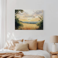 Golden Field of Peace with Psalm 4:8