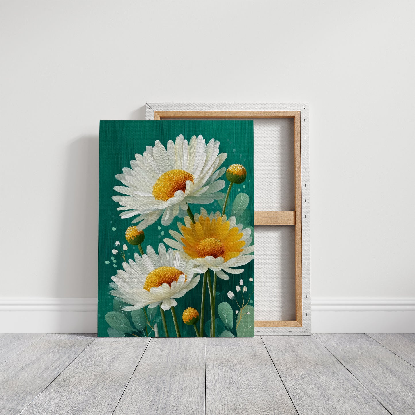 Summer Daisies Dance In Emerald Light