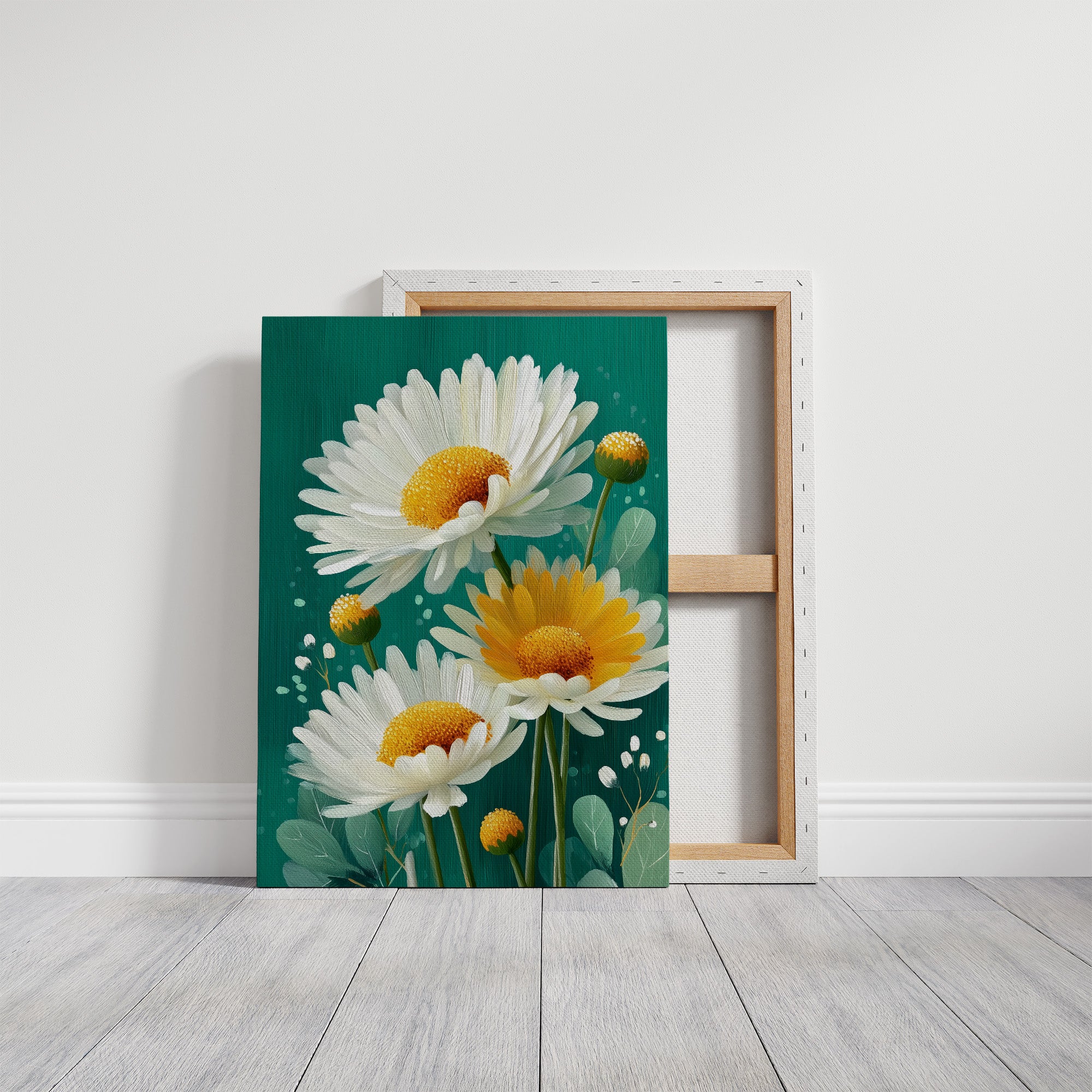 Summer Daisies Dance In Emerald Light