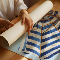 Azure Stripes Shelter Mediterranean Dreams