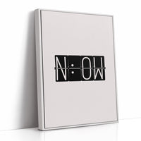 Now Flip Clock Minimal Typography