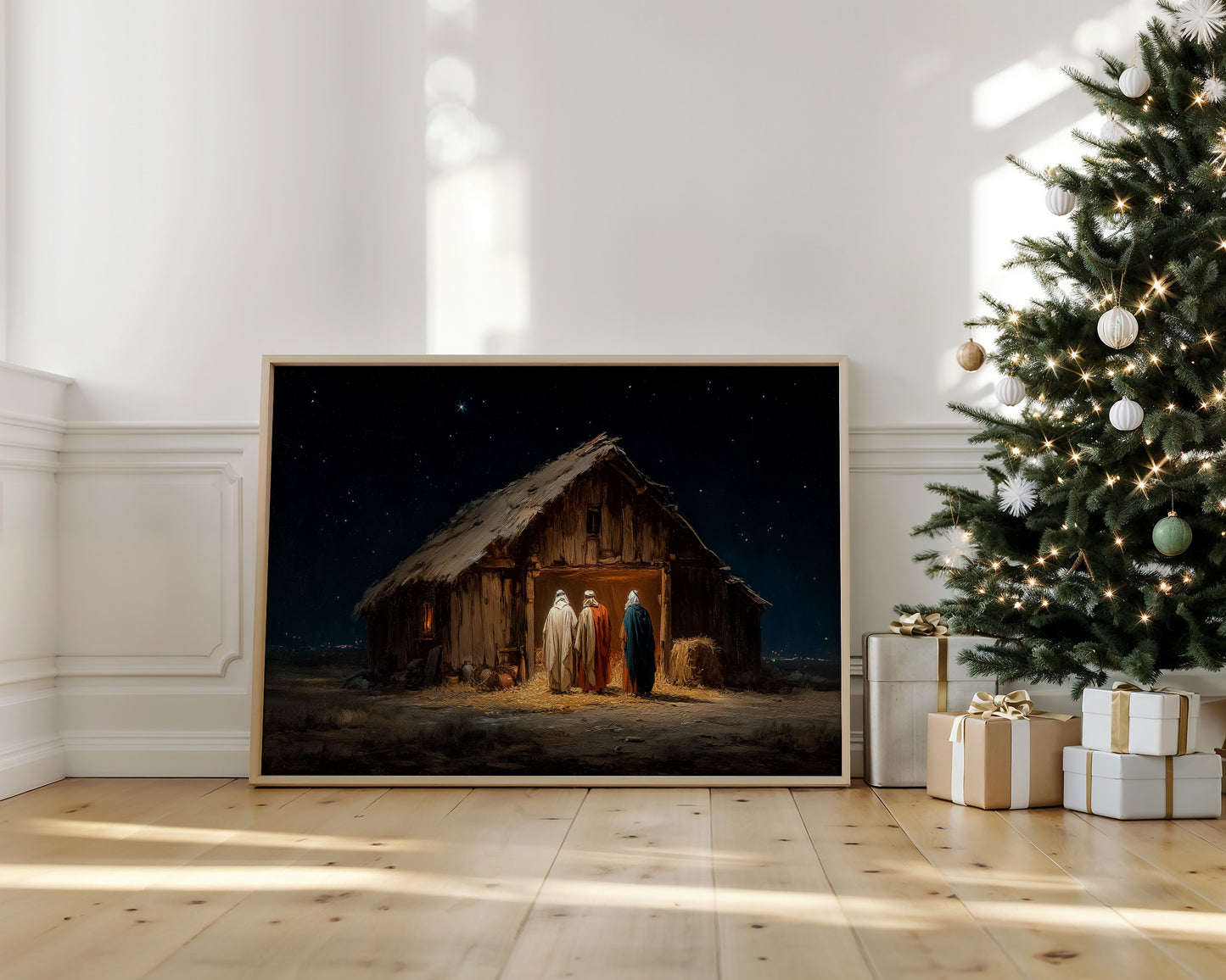 Starlit Manger Beckons Through Time