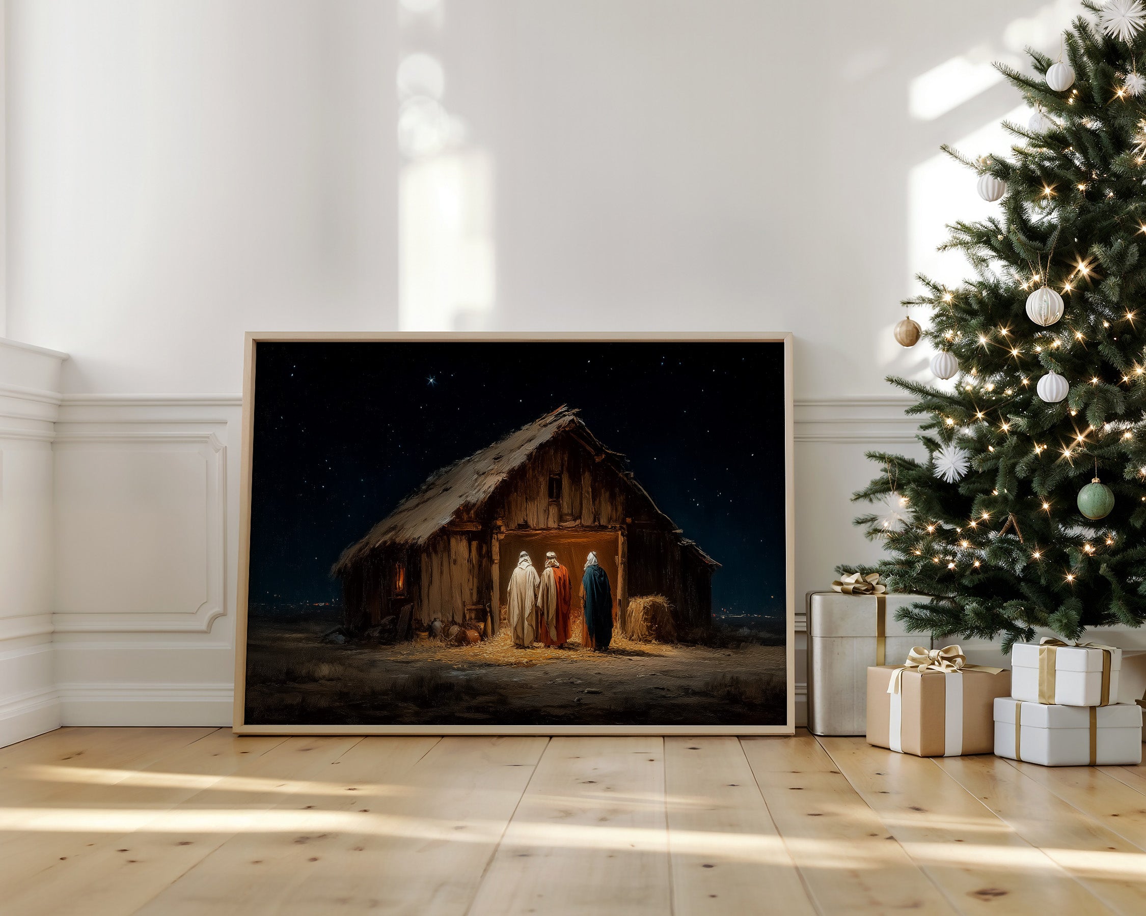 Starlit Manger Beckons Through Time