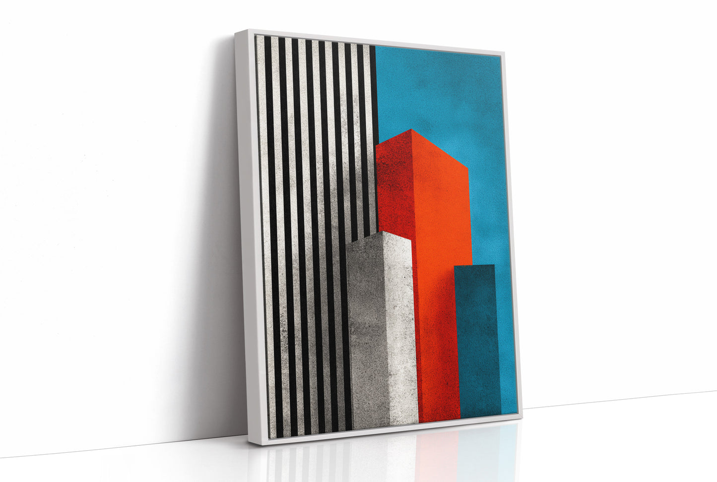 Towers in Red and Blue