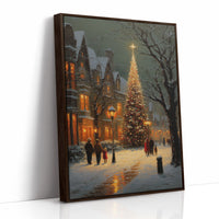 Winter Evening Glows Through Victorian Streets