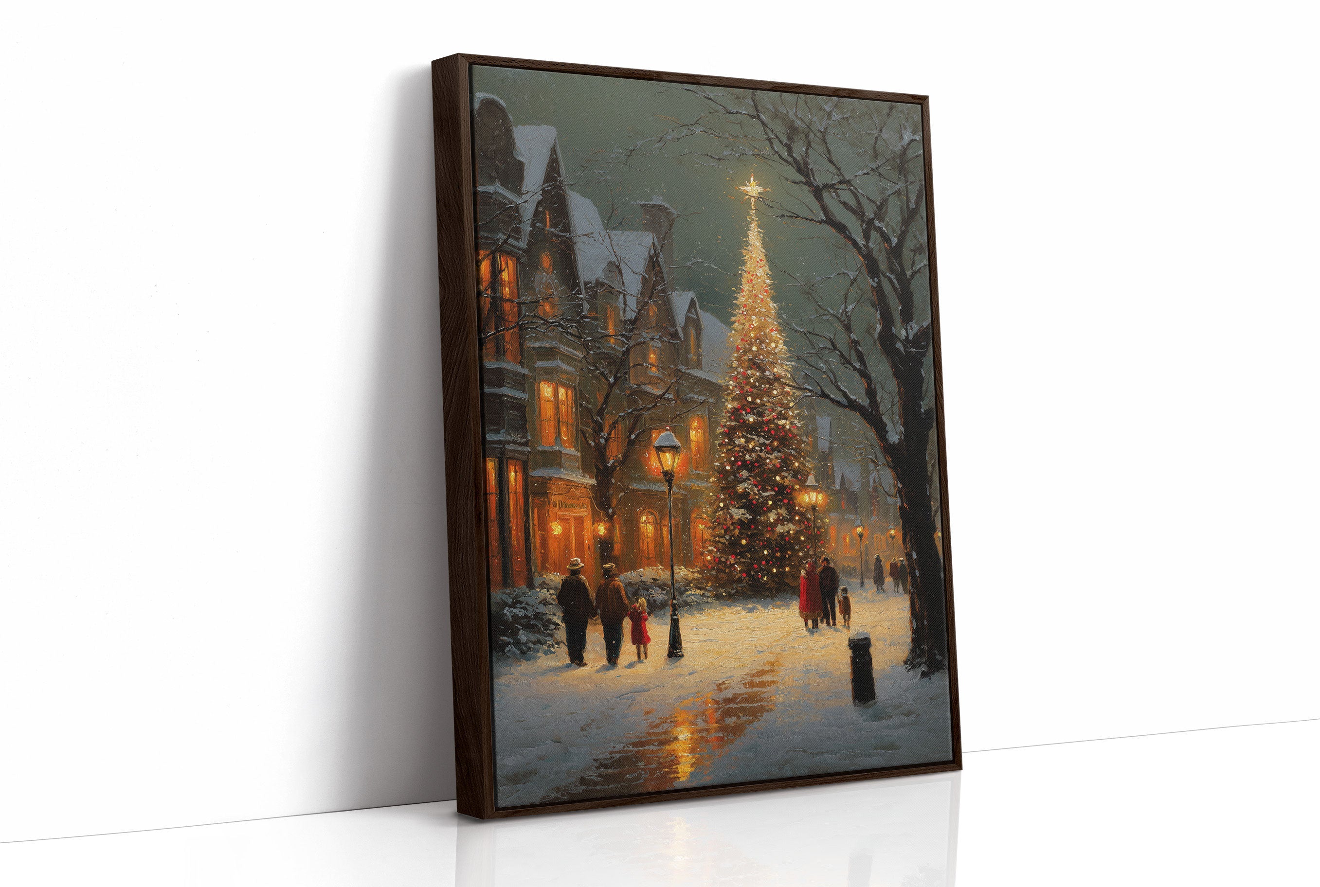 Winter Evening Glows Through Victorian Streets