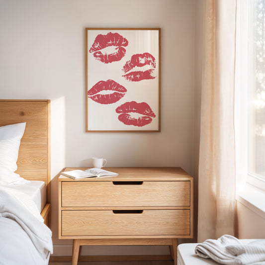 Coral Kisses Paint Modern Romance