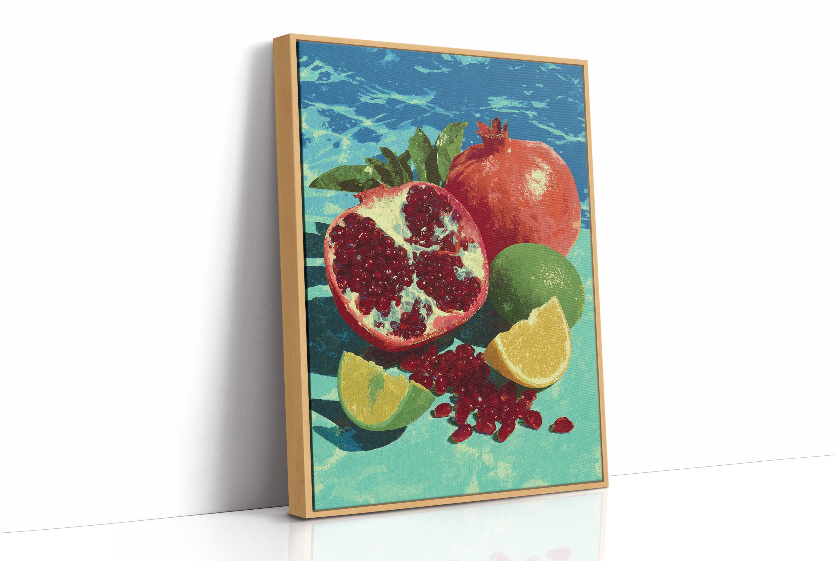 Pomegranate on Turquoise Tide