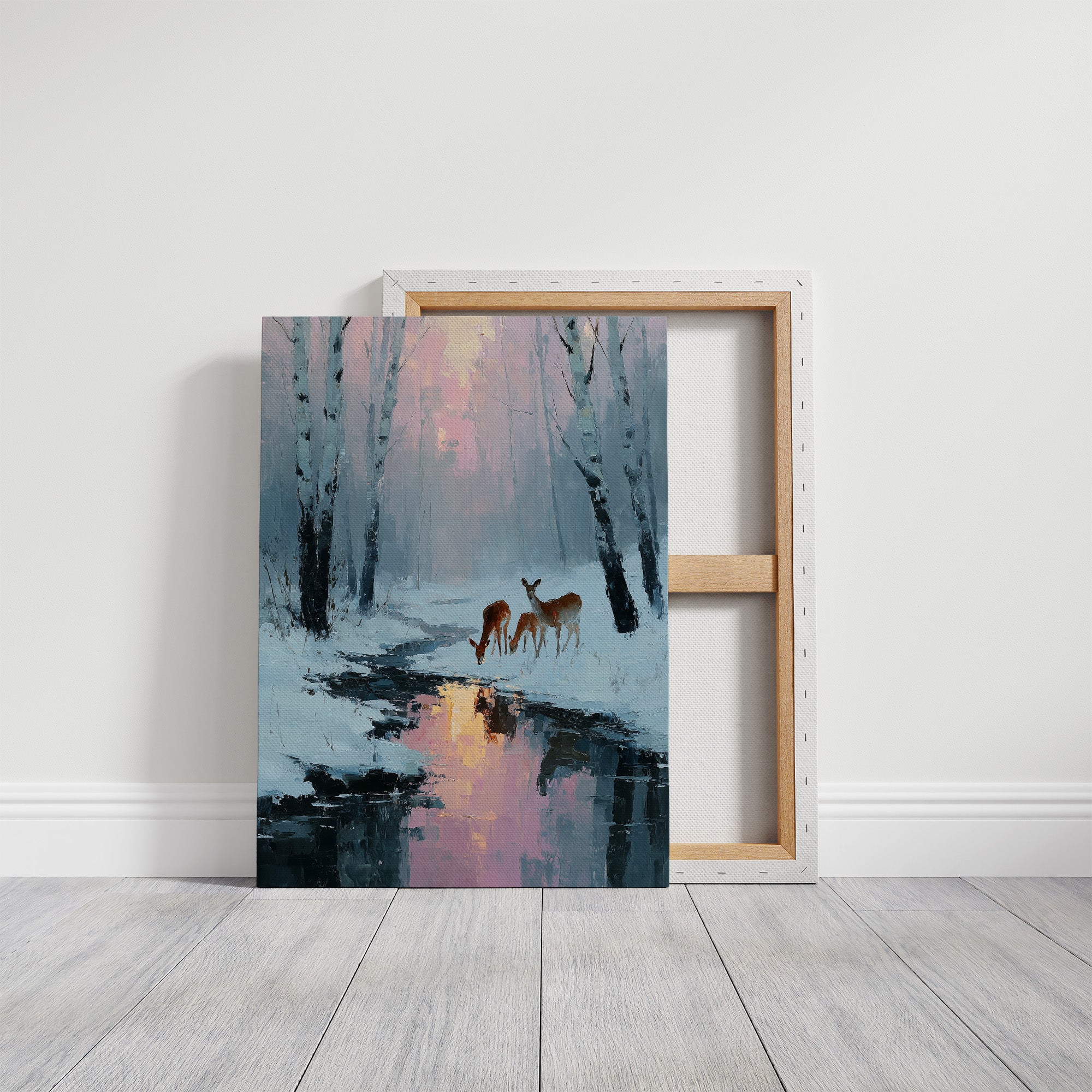 Deer at Rose Dawn