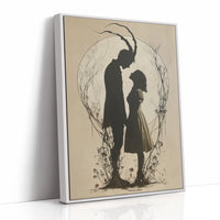 Moonlit Silhouettes In Ancient Tale