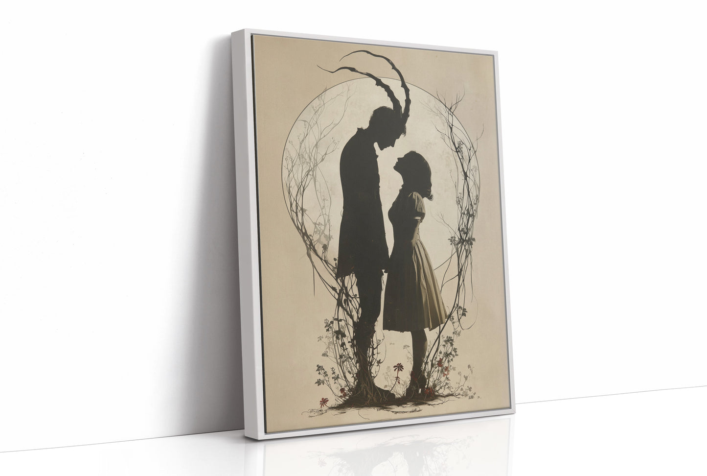 Moonlit Silhouettes In Ancient Tale