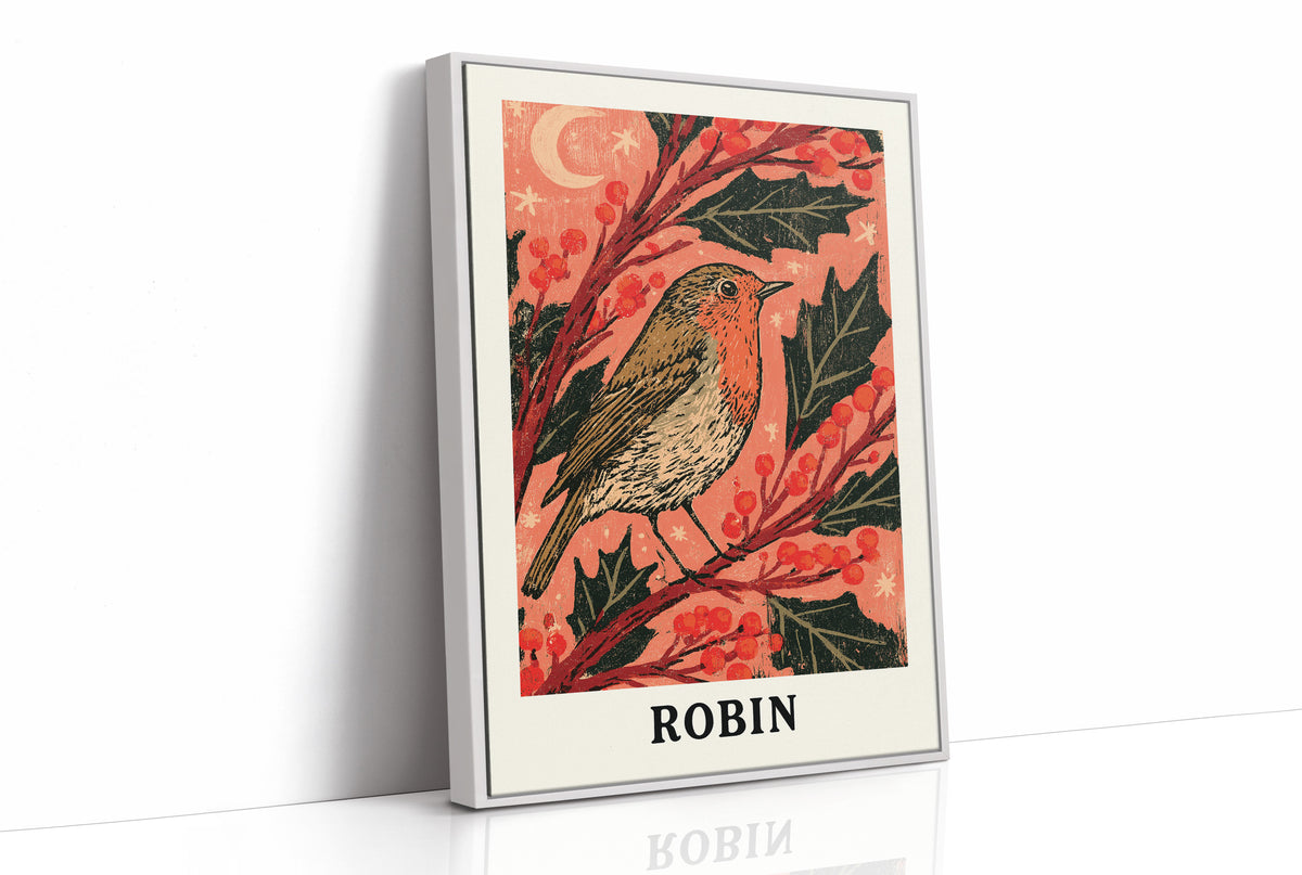Robin Under a Crescent Moon