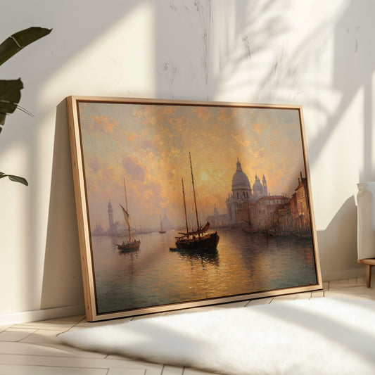 Venetian Sails Chase Golden Light