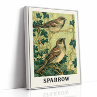 Sparrows Among the Ivy