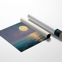Full Moon Paints Ocean Gold